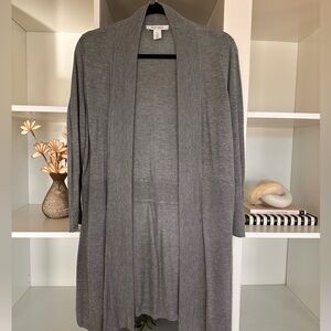 White House Black Market Grey Cardigan